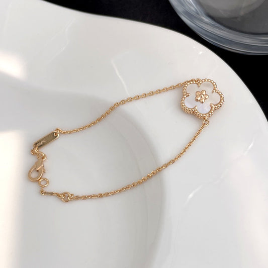 [Am jewelry]LUCKY SPRING ROSE GOLD MOP BRACELET