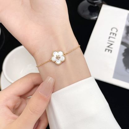 [Am jewelry]LUCKY SPRING ROSE GOLD MOP BRACELET