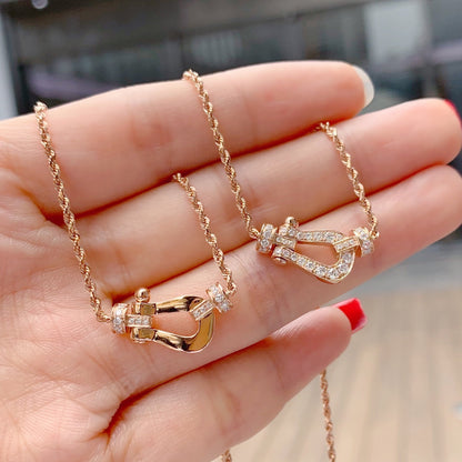 [Am jewelry]FORCE 10 PINK GOLD DIAMOND NECKLACE