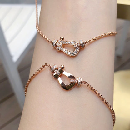 [Am jewelry]FORCE 10 PINK GOLD DIAMOND NECKLACE