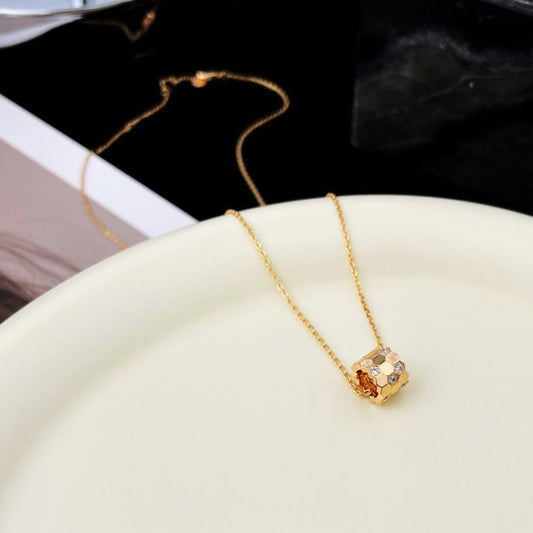 [Am jewelry]BEE MINI PEDANT DIAMOND NECKLACE