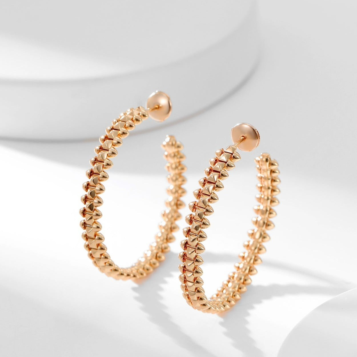 [Am jewelry]CLASH HOOP EARRINGS