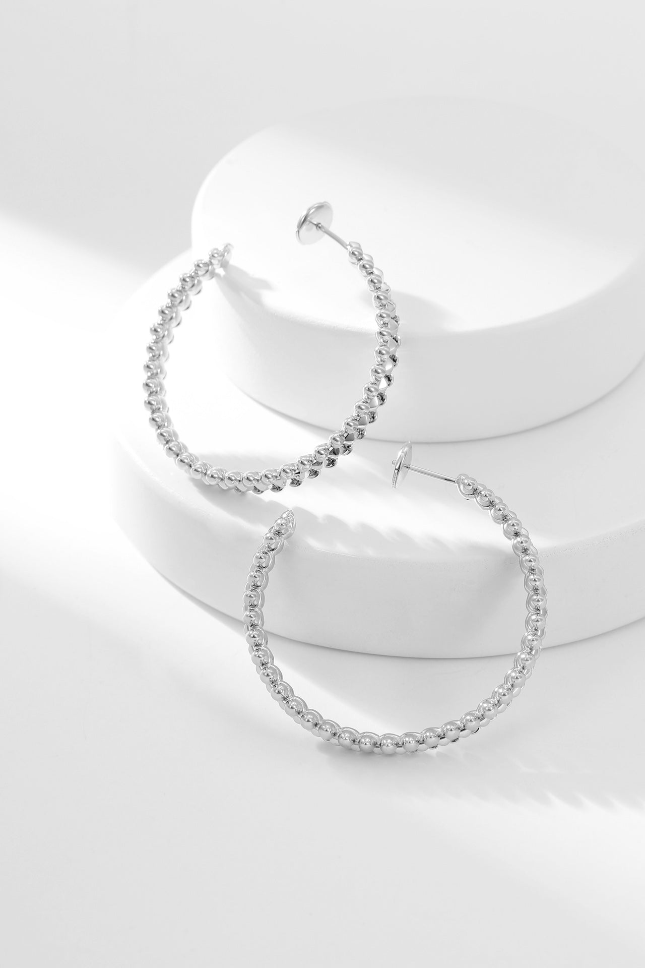 [Am jewelry]CLASH HOOP EARRINGS