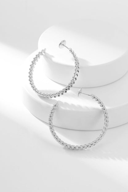 [Am jewelry]CLASH HOOP EARRINGS