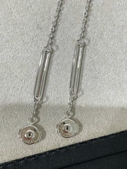 [Am jewelry]CHAINE CHAOS DIAMOND DROP EARRINGS