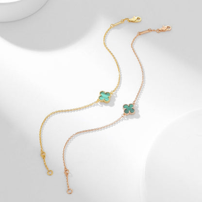 [Am jewelry]CLOVER BRACELET MALACHITE 1 MOTIF
