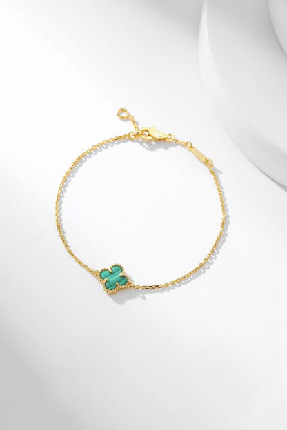 [Am jewelry]CLOVER BRACELET MALACHITE 1 MOTIF