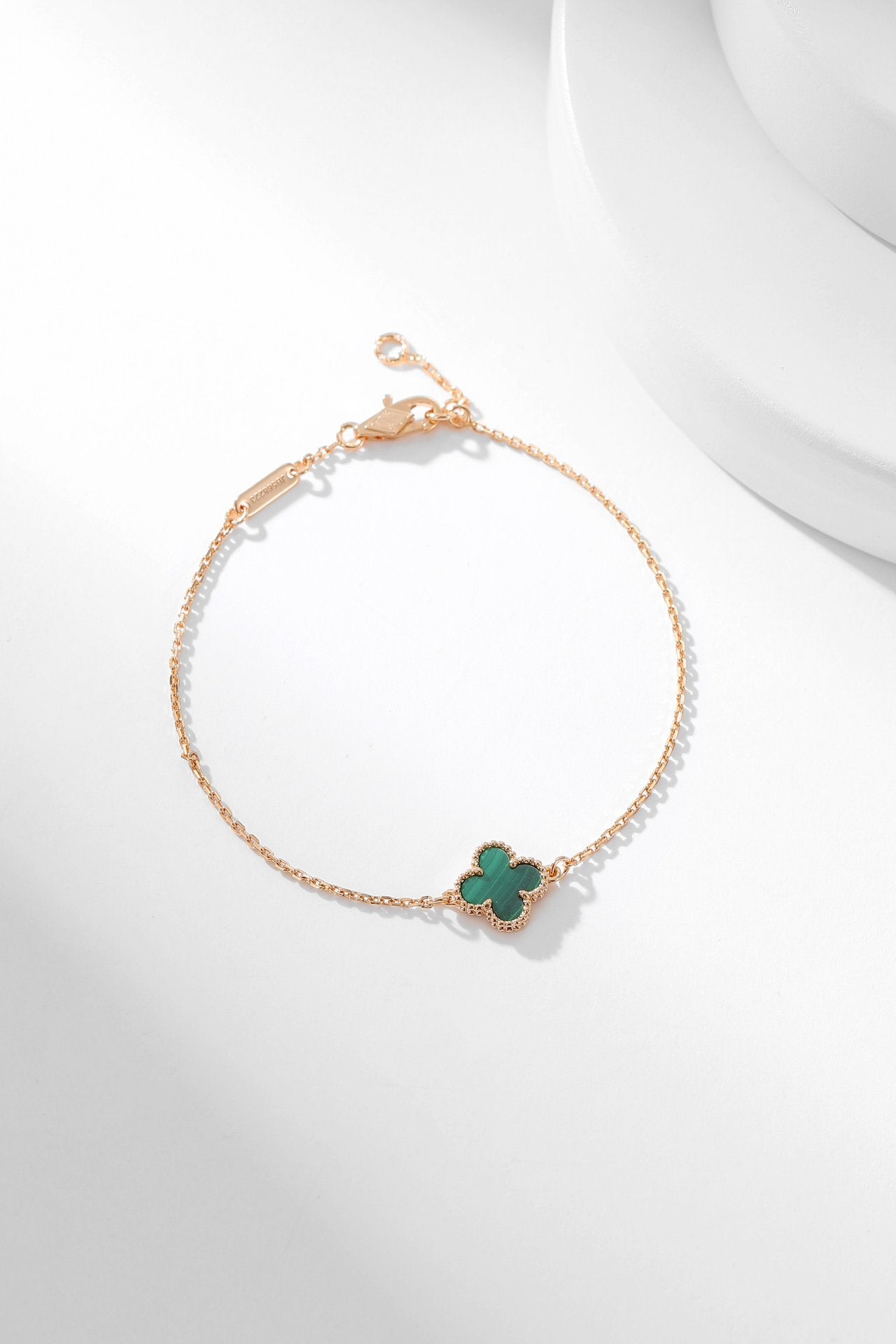 [Am jewelry]CLOVER BRACELET MALACHITE 1 MOTIF