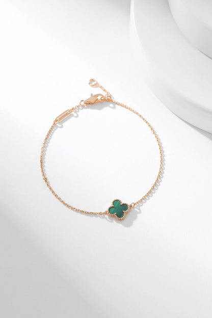 [Am jewelry]CLOVER BRACELET MALACHITE 1 MOTIF