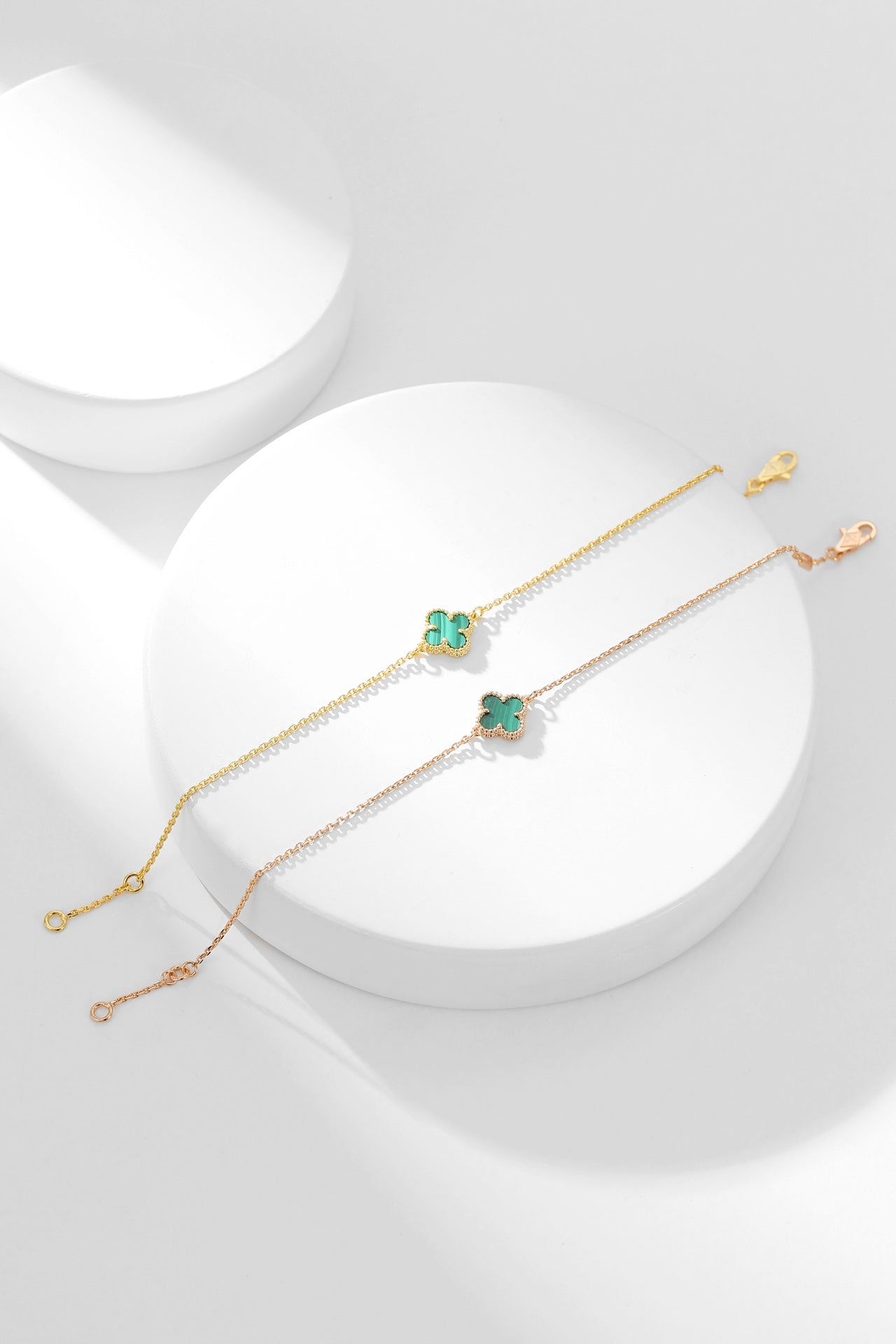 [Am jewelry]CLOVER BRACELET MALACHITE 1 MOTIF