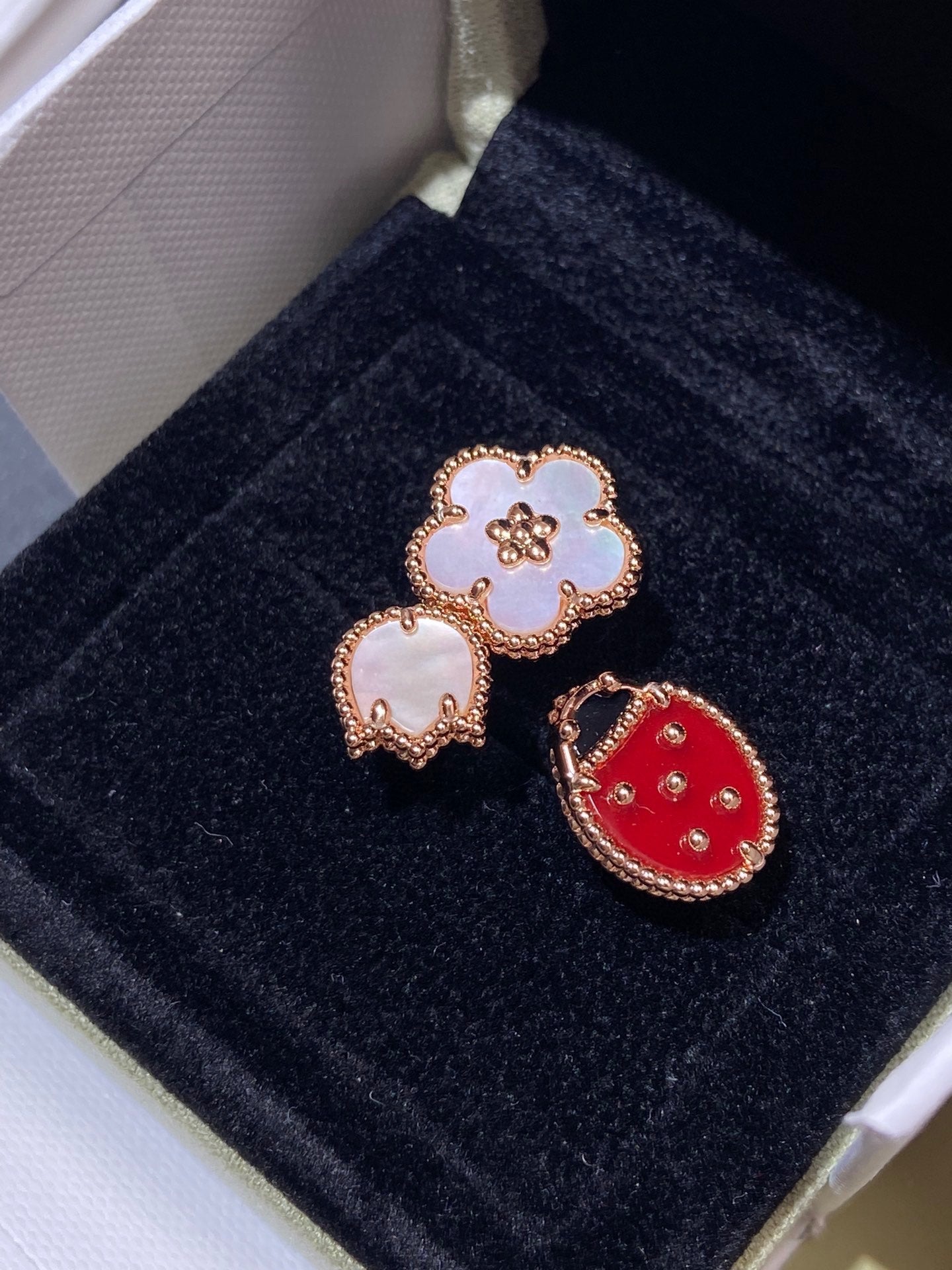 [Am jewelry]LUCKY 3 MOTIF ROSE GOLD RING