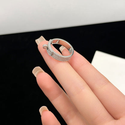 [Am jewelry]KELLY SILVER DIAMOND RING