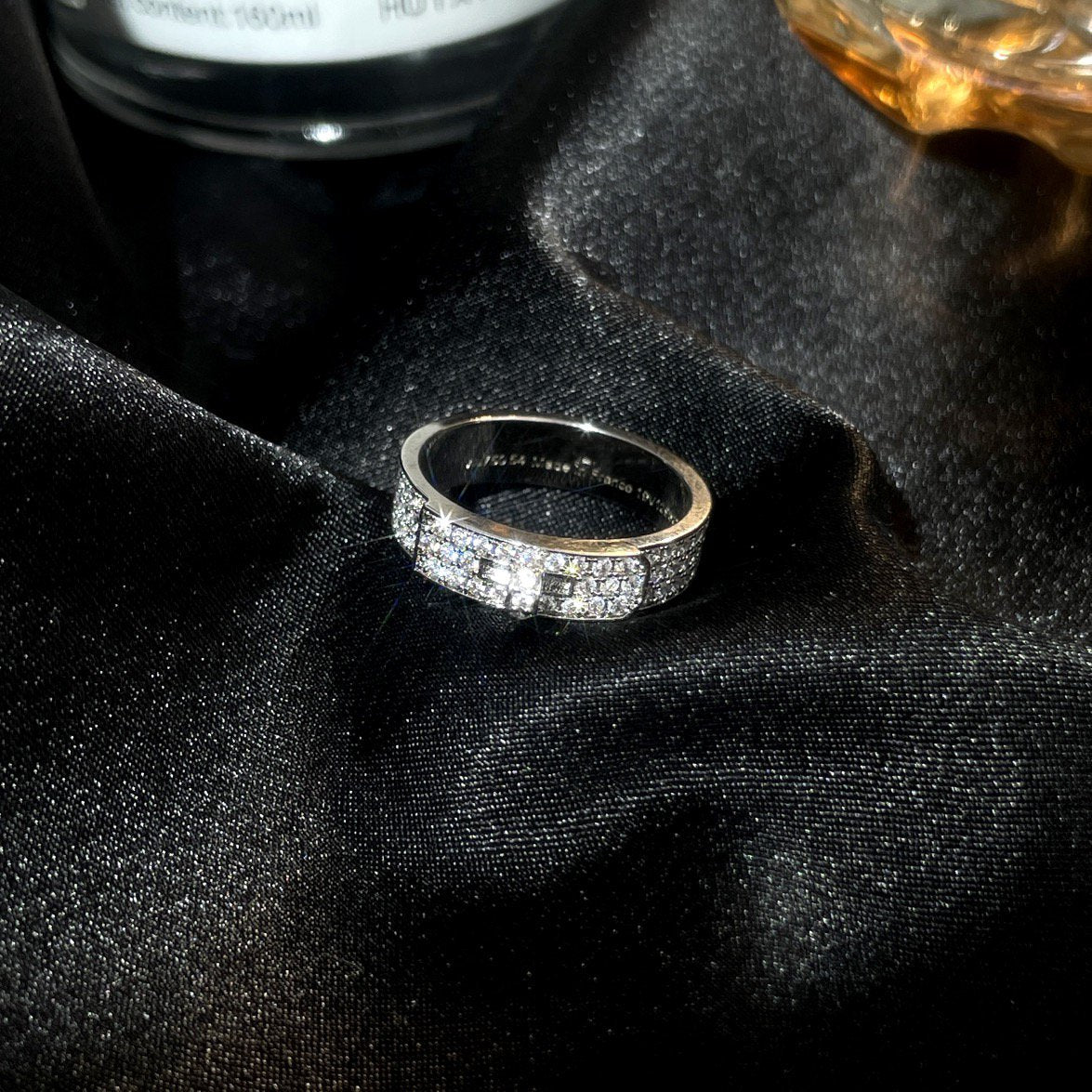 [Am jewelry]KELLY SILVER DIAMOND RING