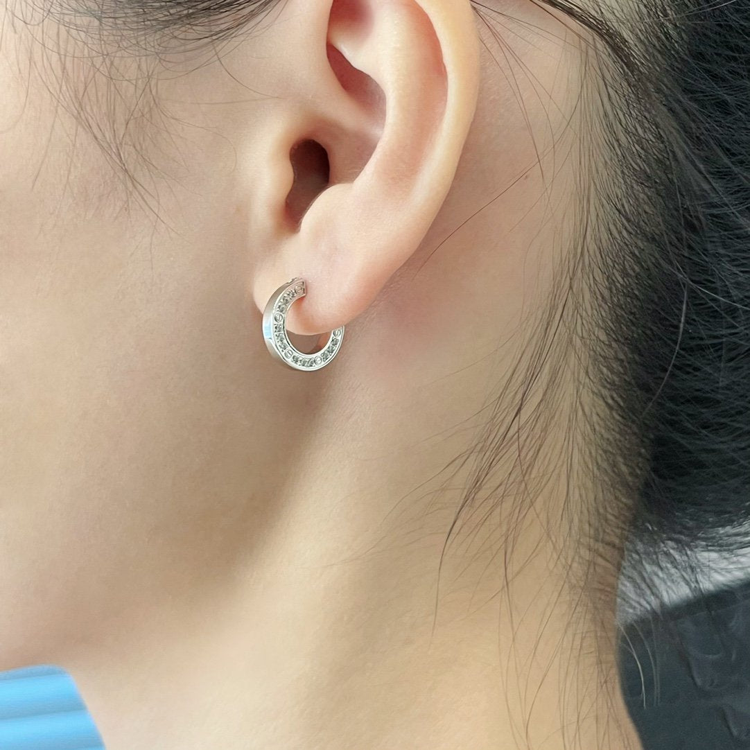 [Am jewelry]LOVE DIAMOND EARRINGS