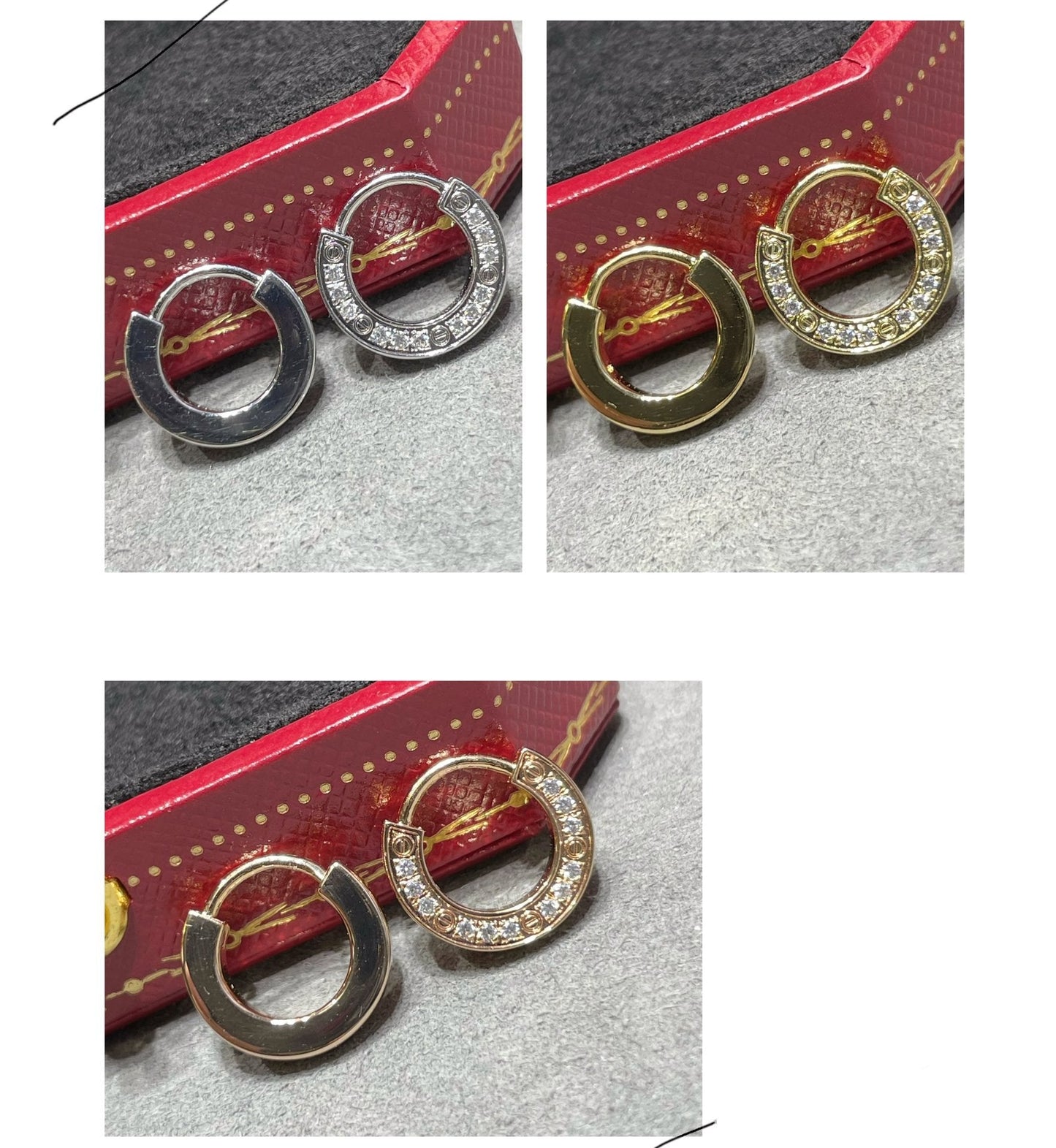 [Am jewelry]LOVE DIAMOND EARRINGS
