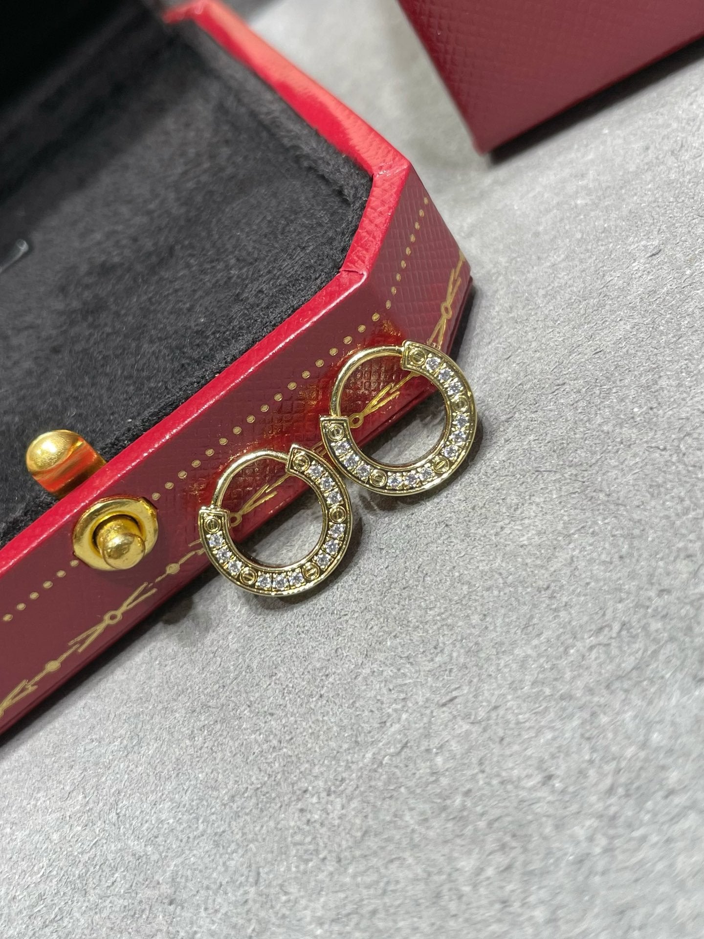 [Am jewelry]LOVE DIAMOND EARRINGS
