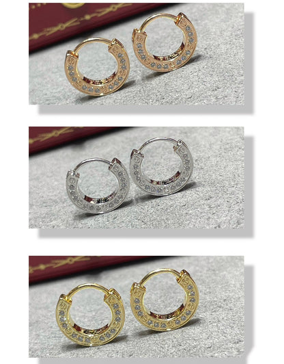 [Am jewelry]LOVE DIAMOND EARRINGS