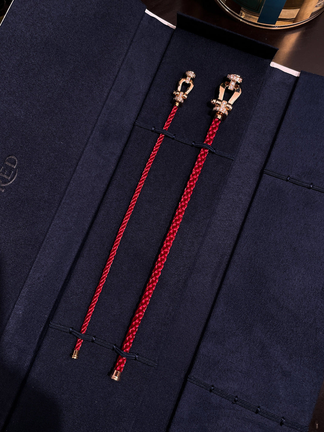 [Am jewelry]FORCE 10 HALF DIAMOND PINK GOLD RED CORDERI LARGE AND MEDIUM MODEL