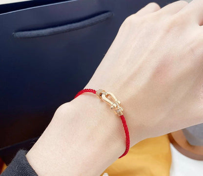 [Am jewelry]FORCE 10 HALF DIAMOND PINK GOLD RED CORDERI LARGE AND MEDIUM MODEL