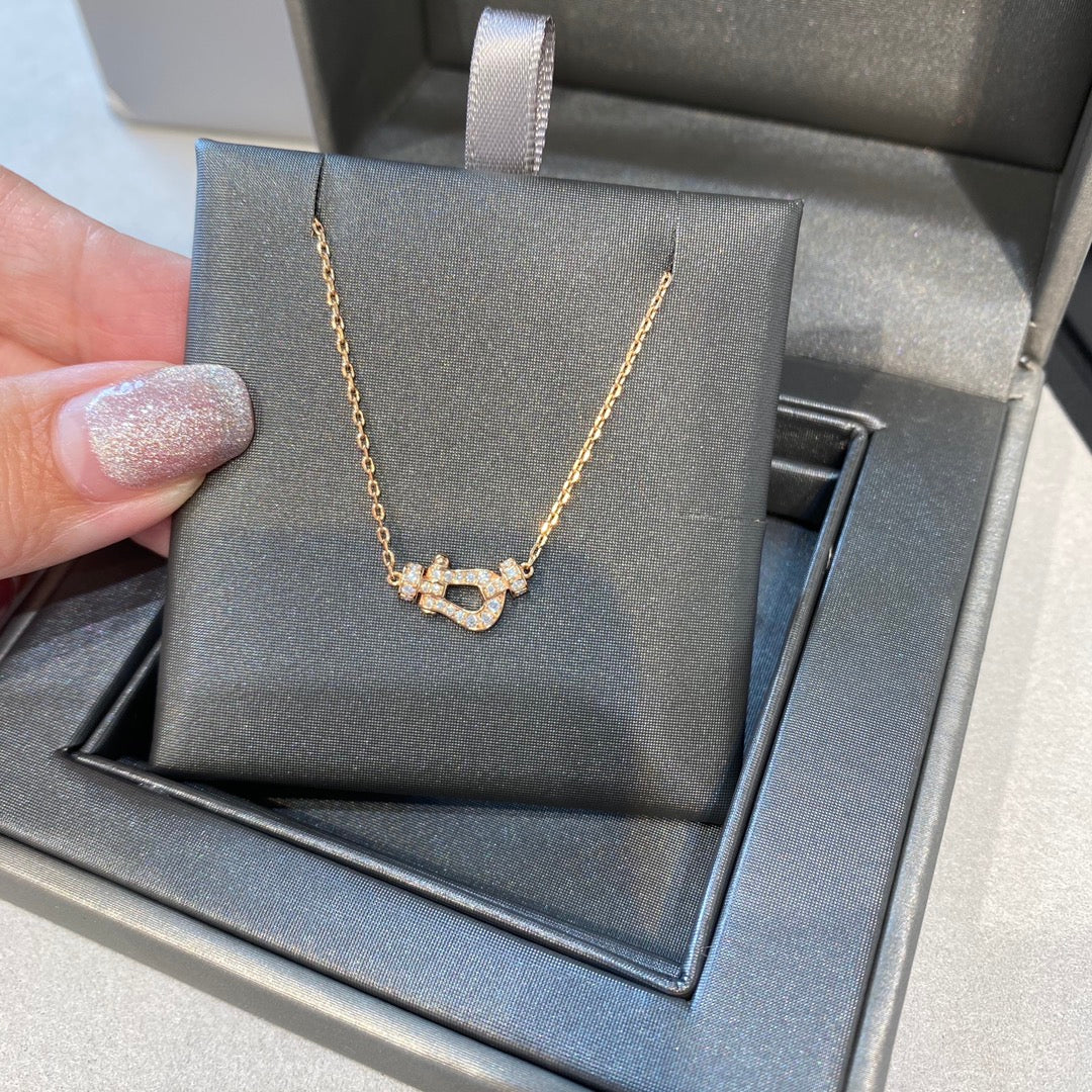 [Am jewelry]FORCE 10 DIAMOND PINK GOLD NECKLACE MINI MODEL