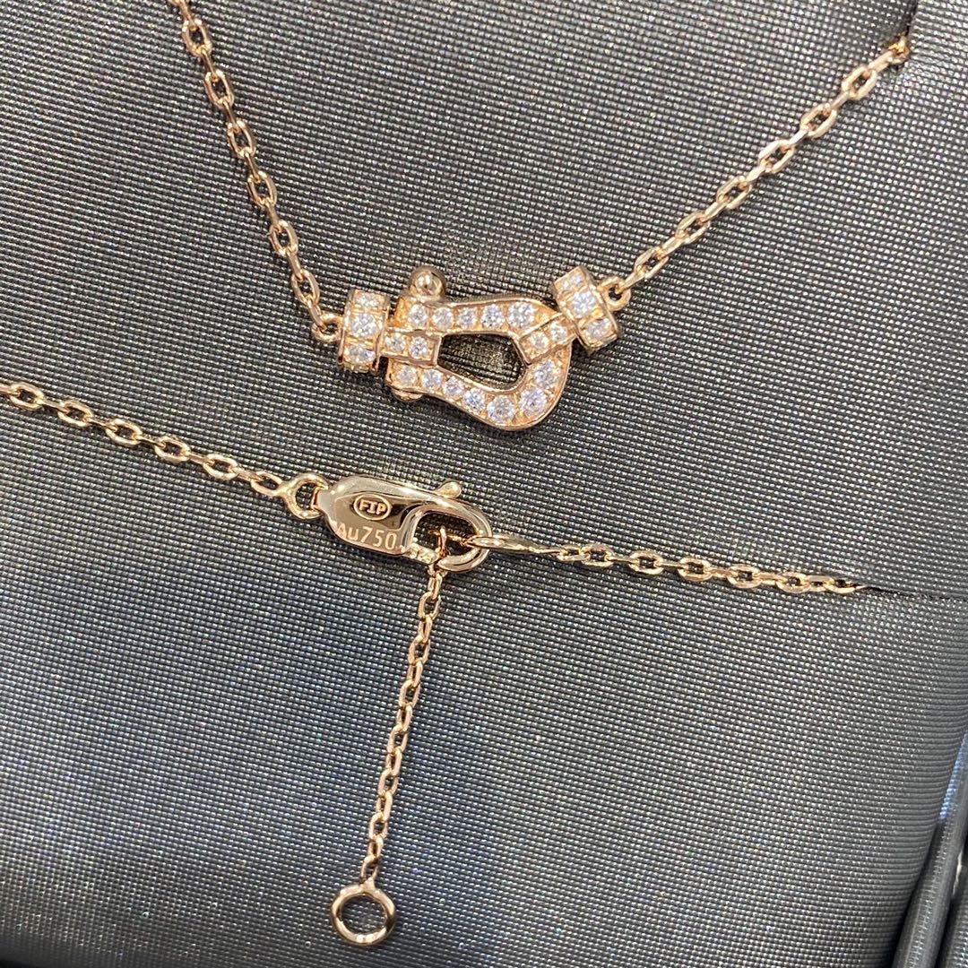 [Am jewelry]FORCE 10 DIAMOND PINK GOLD NECKLACE MINI MODEL