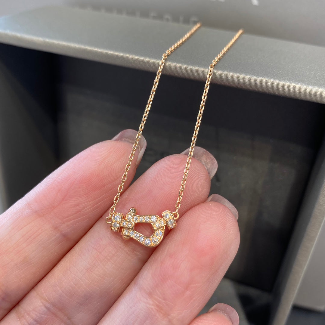 [Am jewelry]FORCE 10 DIAMOND PINK GOLD NECKLACE MINI MODEL