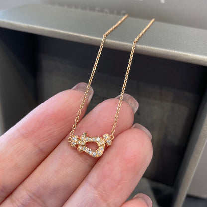 [Am jewelry]FORCE 10 DIAMOND PINK GOLD NECKLACE MINI MODEL