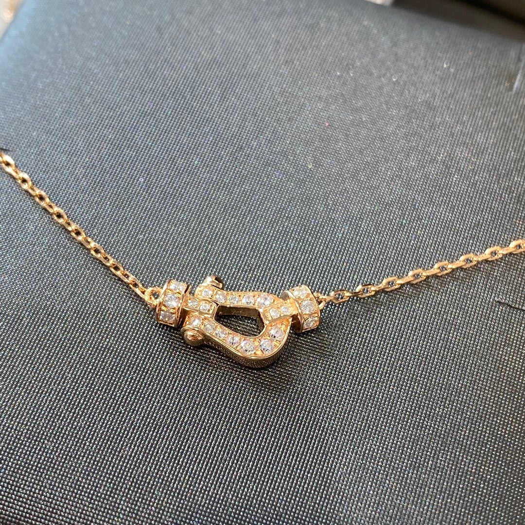 [Am jewelry]FORCE 10 DIAMOND PINK GOLD NECKLACE MINI MODEL