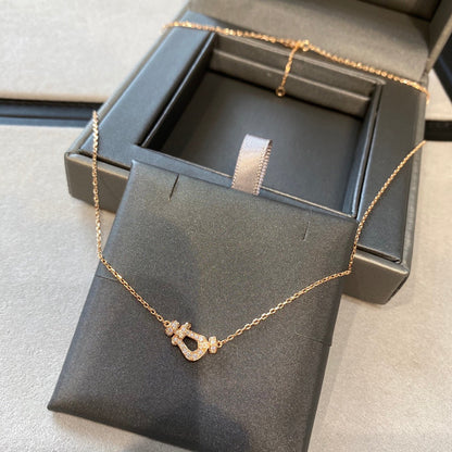 [Am jewelry]FORCE 10 DIAMOND PINK GOLD NECKLACE MINI MODEL
