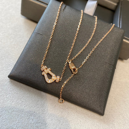 [Am jewelry]FORCE 10 DIAMOND PINK GOLD NECKLACE MINI MODEL