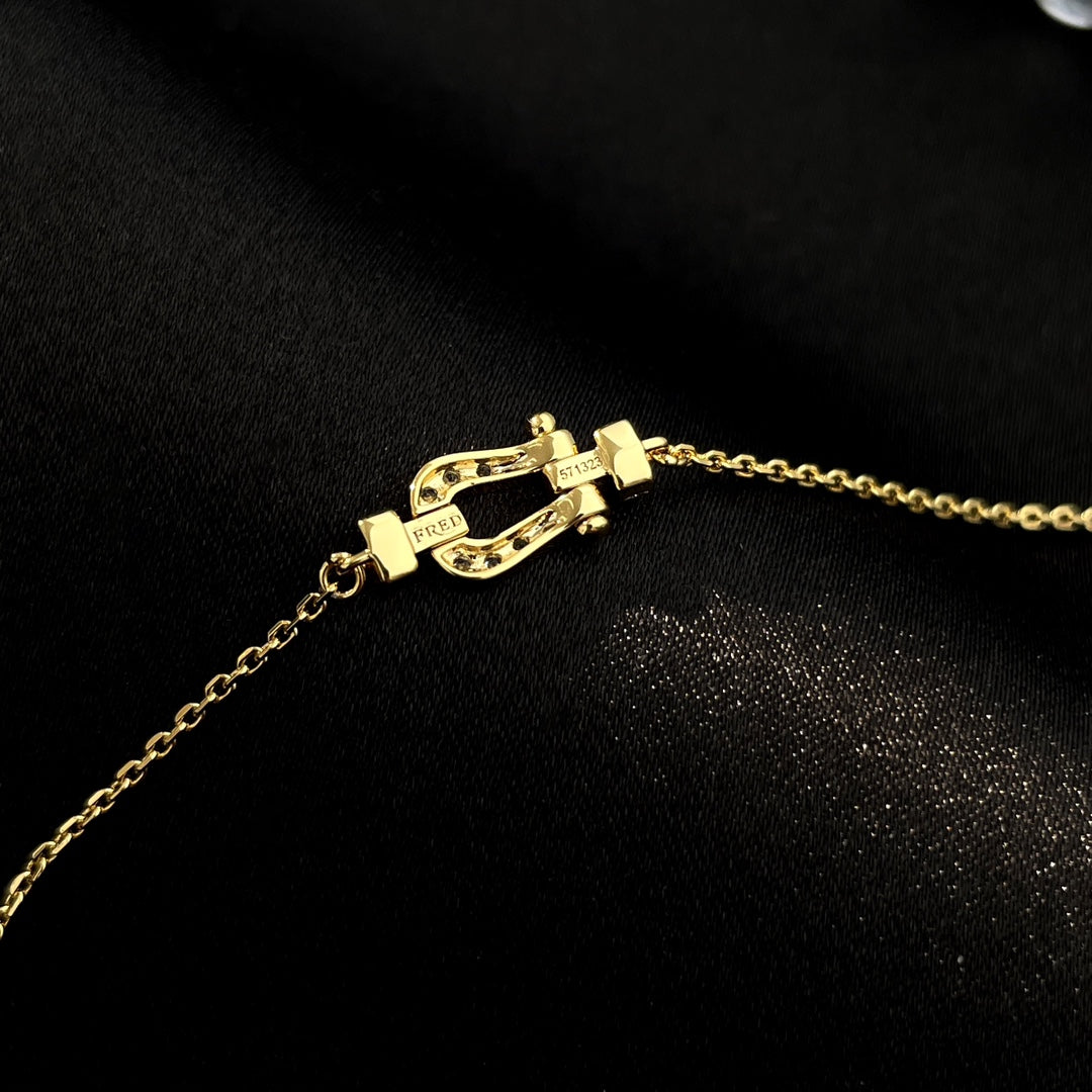 [Am jewelry]FORCE 10 FULL DIAMOND BUCKLE CHAIN LINK MINI MODEL