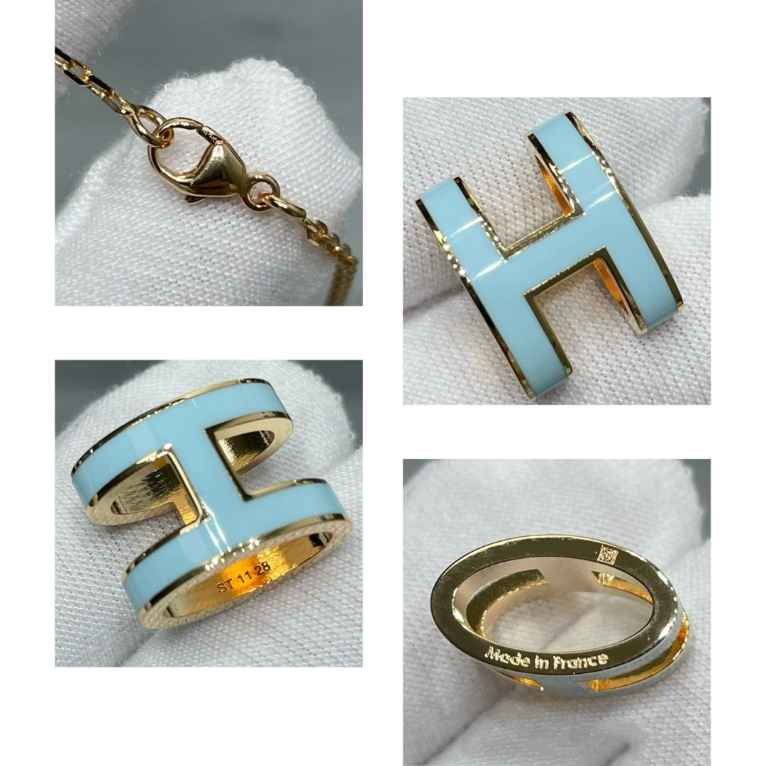 [Am jewelry]POP H SKY BLUE NECKLACE