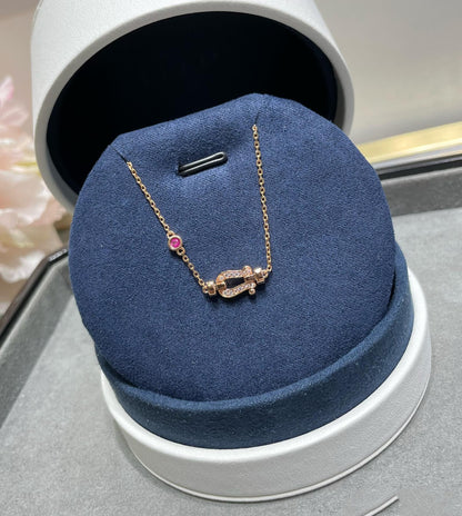 [Am jewelry]FORCE 10 DIAMOND CHAIN LINK PINK GOLD BRACELET
