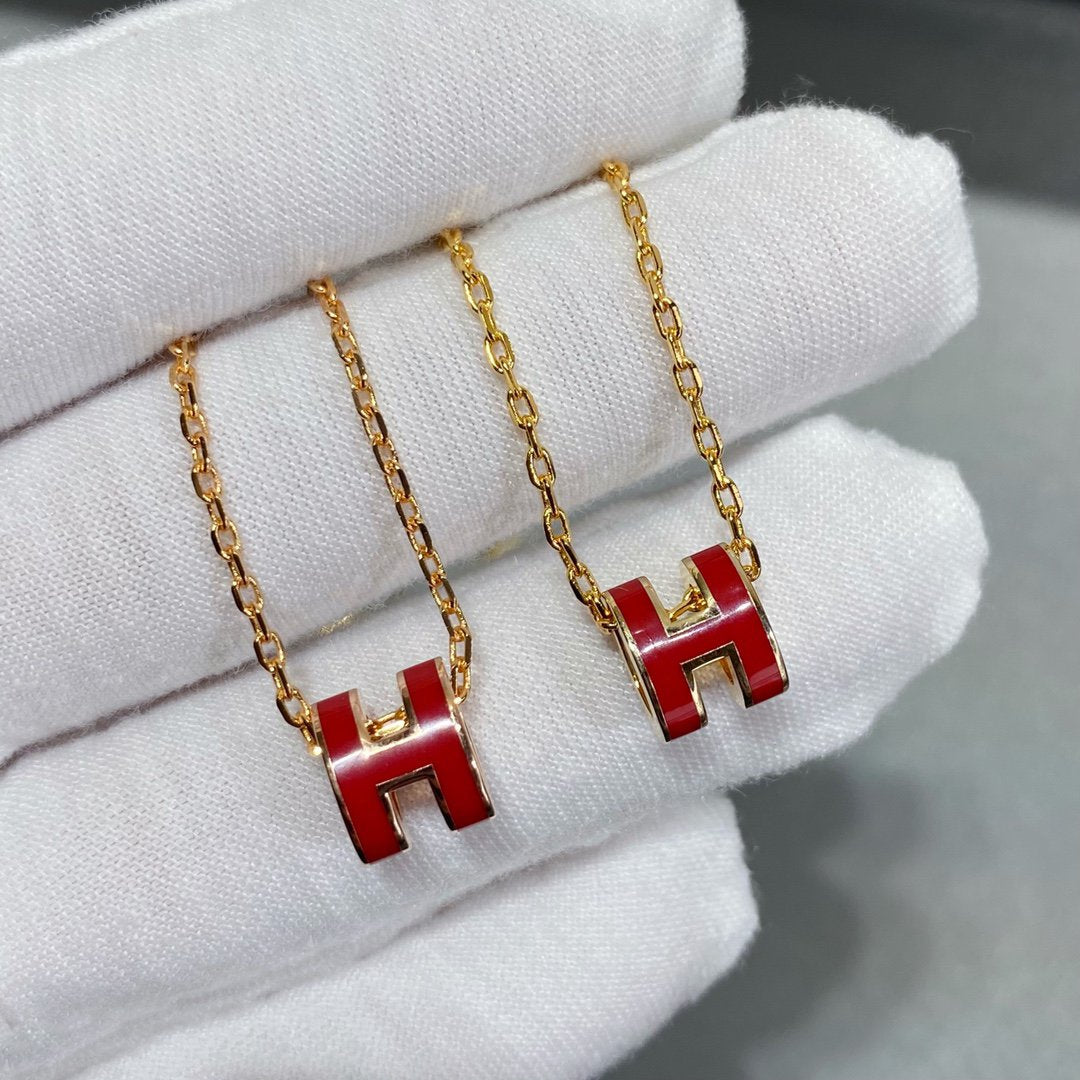 [Am jewelry]MINI POP H NECKLACE