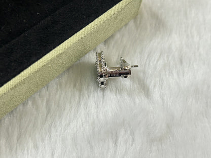 [Am jewelry]CLOVER PIETERSITE MEDIUM STUD EARRINGS