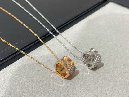 [Am jewelry]LIENS EVIDENCE DIAMOND PAVED NECKLACE