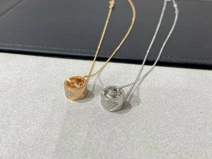 [Am jewelry]LIENS EVIDENCE DIAMOND PAVED NECKLACE