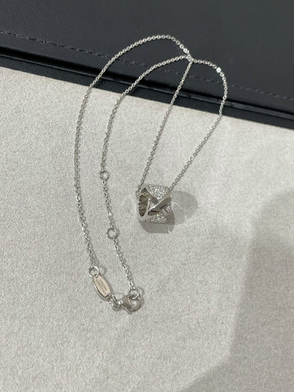 [Am jewelry]LIENS EVIDENCE DIAMOND PAVED NECKLACE
