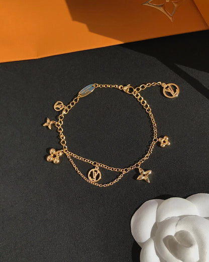 [Am jewelry]BLOOMING PINK GOLD MOP BRACELET