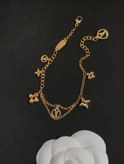 [Am jewelry]BLOOMING PINK GOLD MOP BRACELET