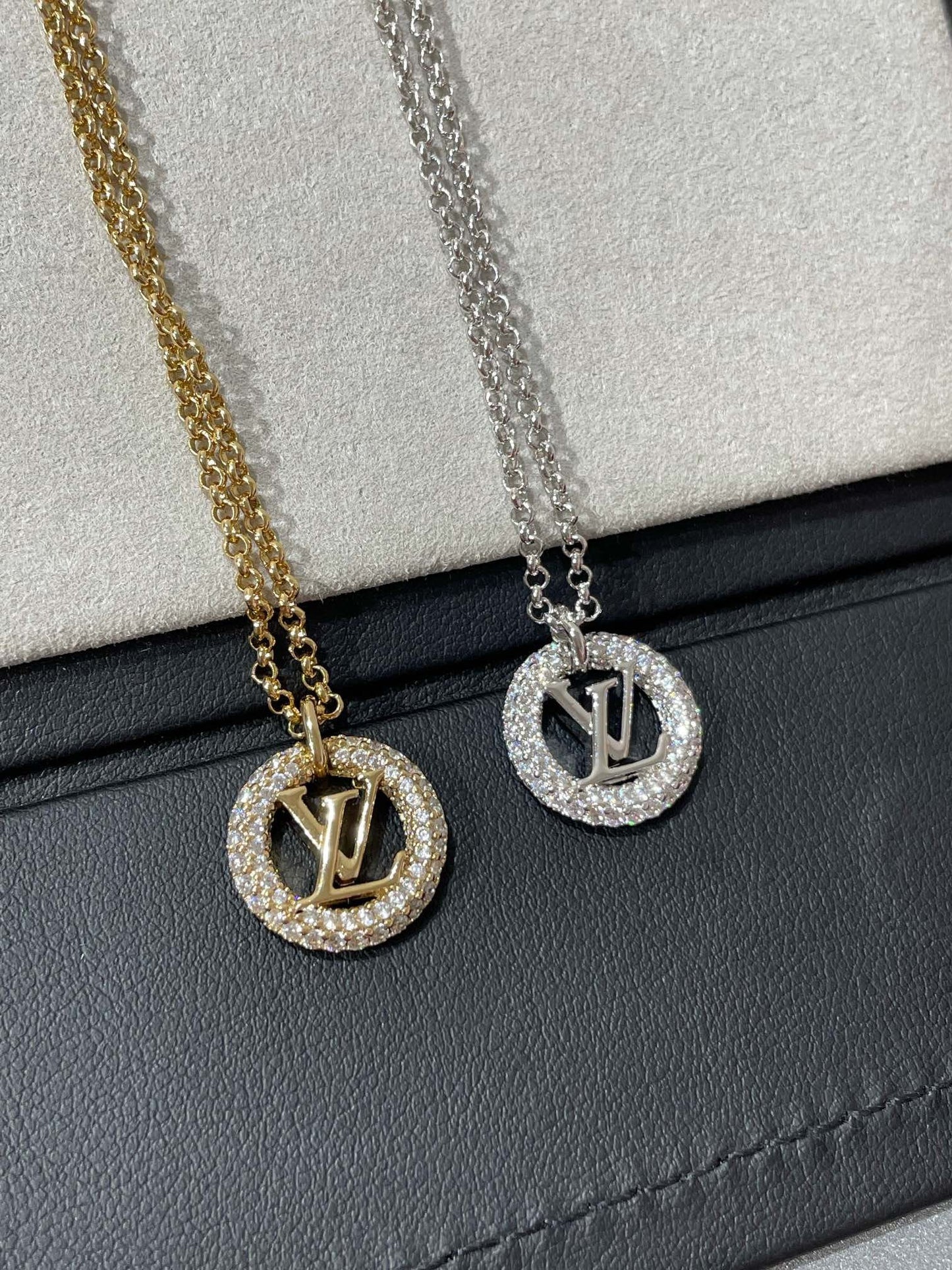 [Am jewelry]BY NIGHT DIAMOND PAVED NECKLACE