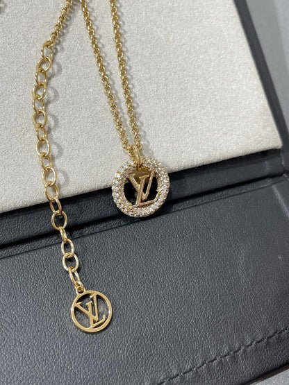 [Am jewelry]BY NIGHT DIAMOND PAVED NECKLACE