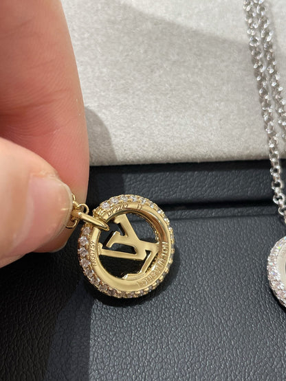 [Am jewelry]BY NIGHT DIAMOND PAVED NECKLACE