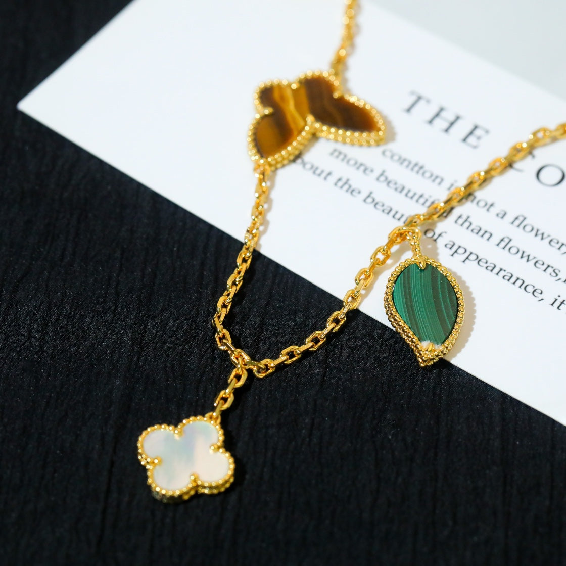 [Am jewelry]LUCKY SPRING 5 MOTIF GOLD BRACELET