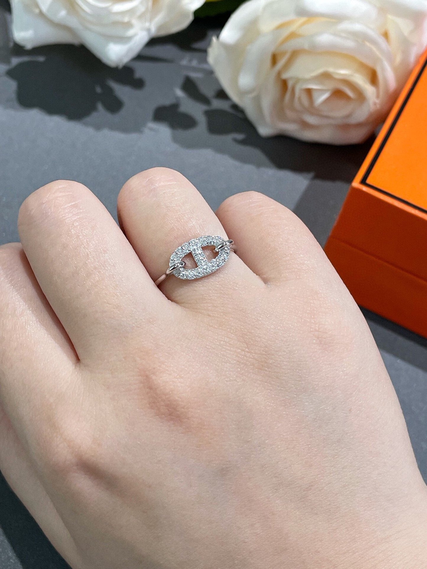 [Am jewelry]RONDE SMALL DIAMOND RING
