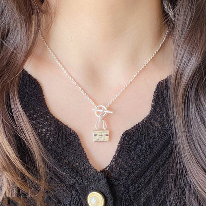 [Am jewelry]CONSTANCE PEDANT SILVER NECKLACE