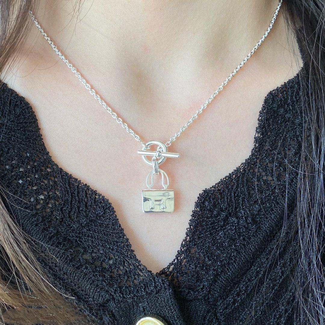 [Am jewelry]CONSTANCE PEDANT SILVER NECKLACE