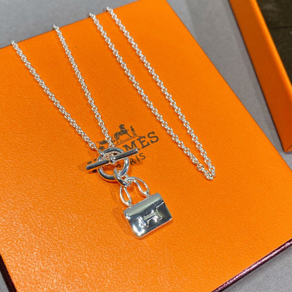 [Am jewelry]CONSTANCE PEDANT SILVER NECKLACE