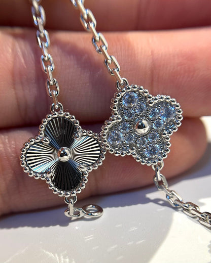 [Am jewelry] CLOVER 5 MOTIF LASER BRACELET COLLECTION