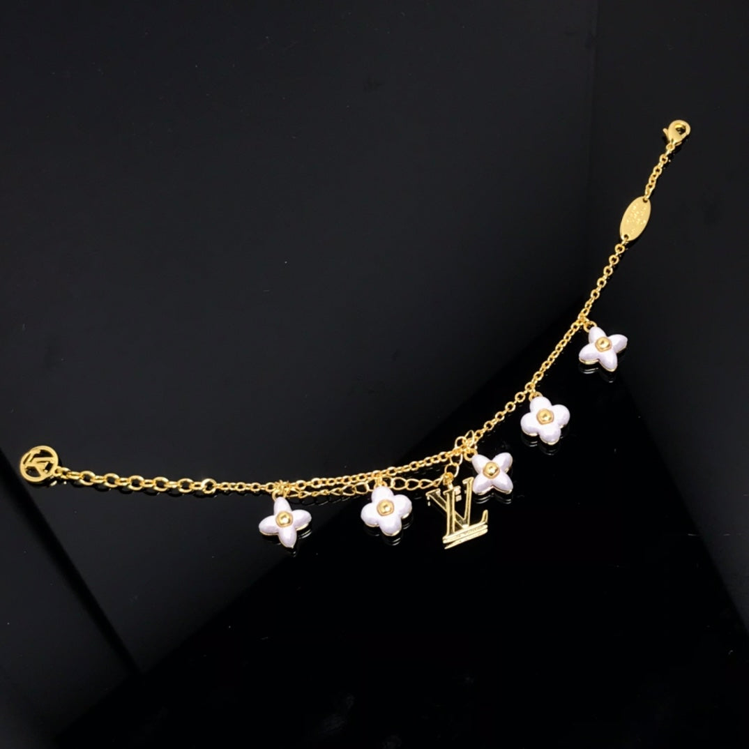 [Am jewelry]LOGO 6 MOTIF STAR AND SUN GOLD BRACELET